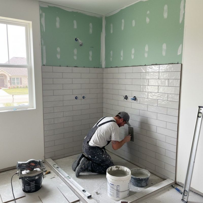 Bathroom Drain Installation detail